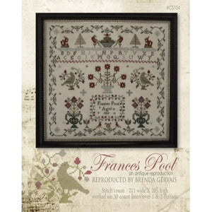 Frances Pool 1832 Cross Stitch Chart by With Thy Needle and Thread (Brenda Gervais)