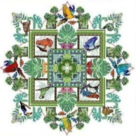 The Rainforest Manda Cross Stitch Chart by Chatelaine