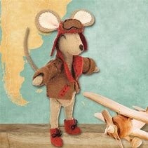 Little Mouse the Aviator Wool Felt Kit by Corinne Lapierre