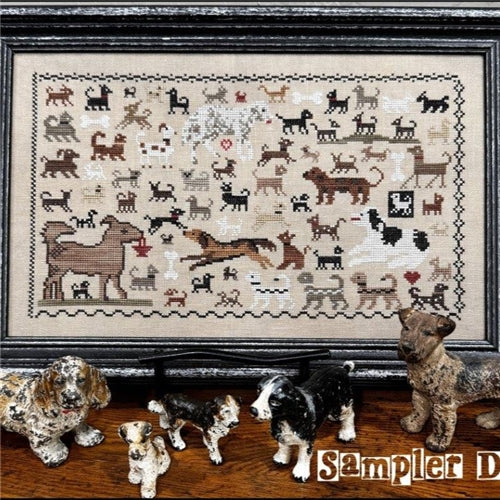 Sampler Dogs Cross Stitch Chart by The Scarlett House