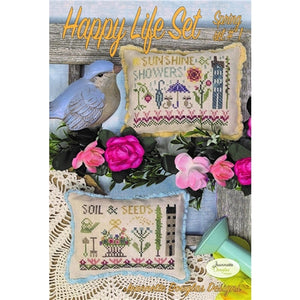 Happy Life Sets Cross Stitch Chart by Jeanette Douglas Designs