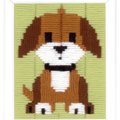 Brown Doggy Longstitch Kit by Vervaco (4 Creative Kids)