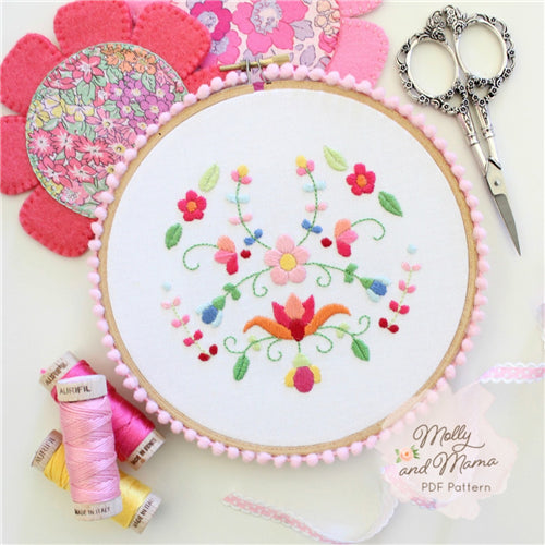 Flora Fiesta Embroidery Pattern By Molly And Mama – Allthreads