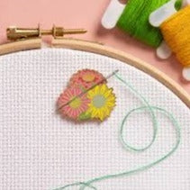 Flowers Magnetic Needle Minder by Caterpillar Cross Stitch