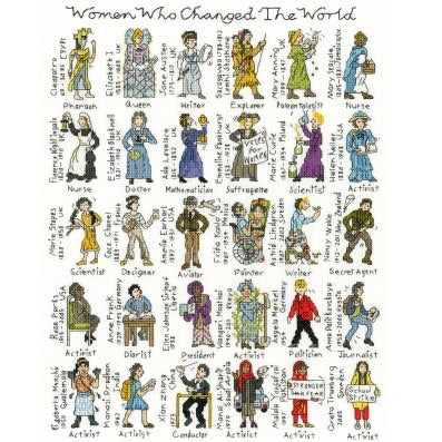 Women Who Changed the World Cross Stitch Kit by Bothy Threads