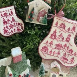 Enchanted Village Stocking Cross Stitch Chart by JBW Designs