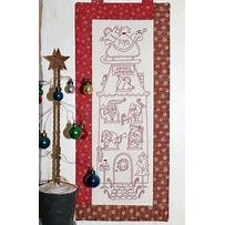 Santa's Workshop Stitchery Panel and Pattern by The Birdhouse (Natalie Bird)