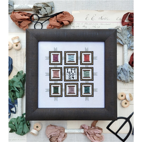 Patchwork Spools Cross Stitch Chart by Hello from Liz Mathews