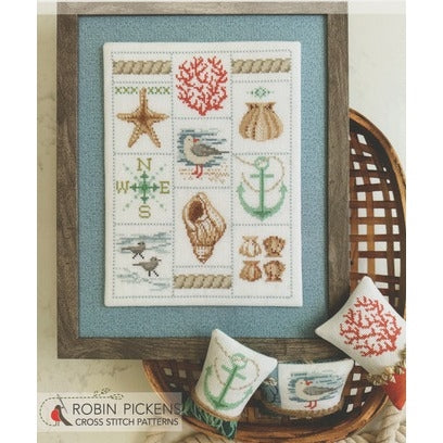 Shoreline Sampler Cross Stitch Chart by Robin Pickens