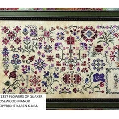 Flowers of quaker Cross Stitch by Rosewood Manor