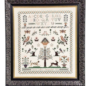 Fanny Collins 1853 Sampler and Pinwheel Cross Stitch Chart by Fox and Rabbit