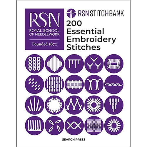 RSN Stitch Bank 200 Essential Embroidery Stitches by The Royal School of Needlework