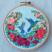 Summer Birds Embroidery Kit by Jessica Long Embroidery