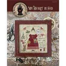 My Heart is Fed Cross Stitch Chart by Teresa Kogut - Nashville Market Exclusive