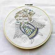 Sacha Petit Ange (The LIttle Angel) Embroidery Kit by Un Chat Dans L'Aguillle