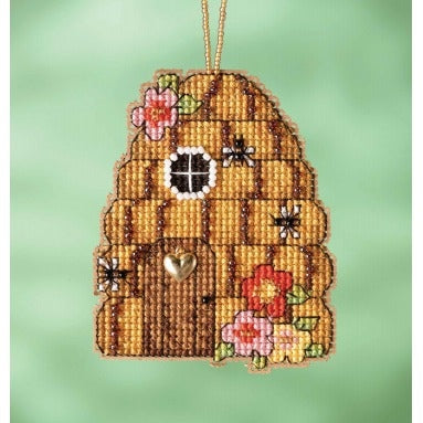 Beehive House Cross stitch Kit by Mill Hill (Garden Gnome Series)