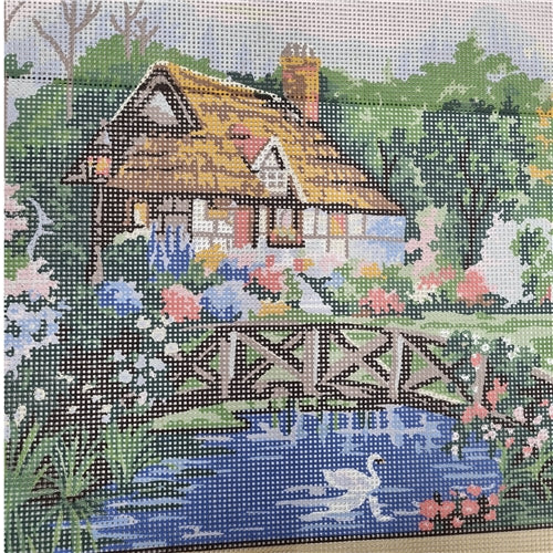 English Cottage Tapestry Canvas by Grafitec - 10.380