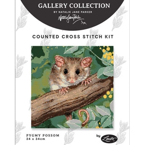 Pygmy Possum Cross Stitch Kit by Natalie Jane Parker