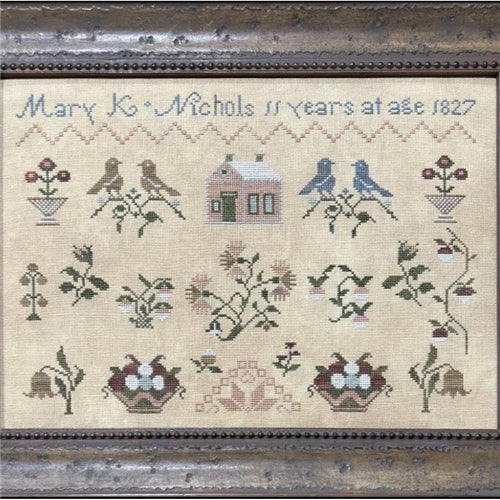 Mary K Nichols 1827 Cross Stitch Chart by The Scarlett House