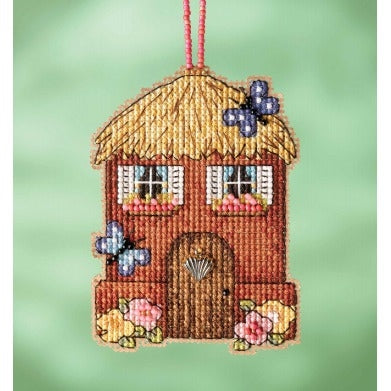 Straw House Cross stitch Kit by Mill Hill (Garden Gnome Series)