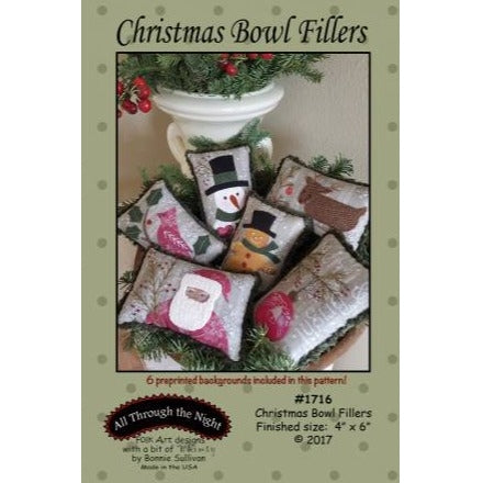 Christmas Bowl Fillers Embroidery Kit by Bonnie Sullivan