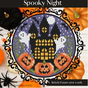 Spooky Night Cross Stitch Chart by Shannon Christine Designs