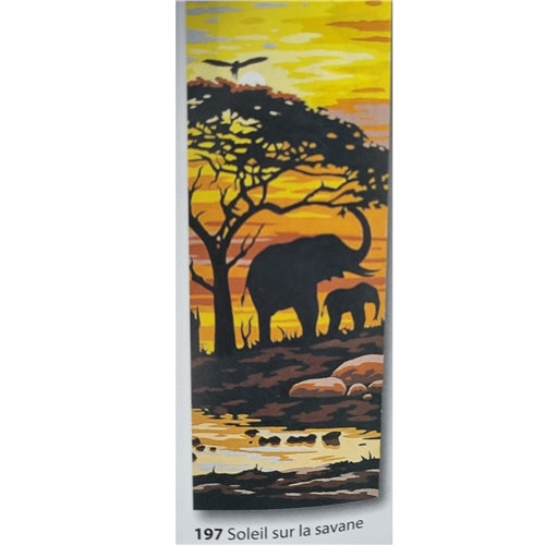 Sunset In the Savanna tapestry Canvas by Margot Creations de Paris 62.197