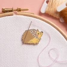 Hedgehog Magnetic Needle Minder by Caterpillar Cross stitch