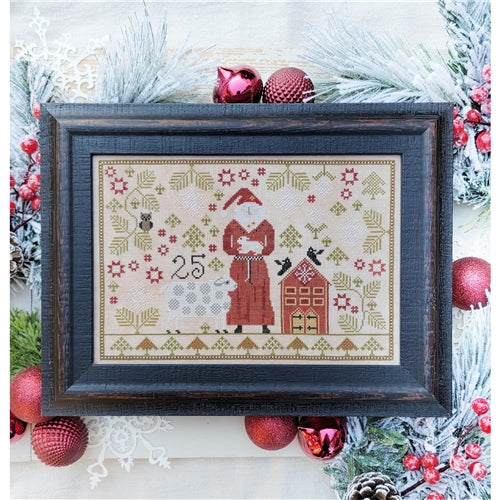 Santa and the Wool Makers Cross Stitch Chart Collabaration by hello from Liz Mathews and Kathy Barrick