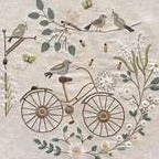 Balade Printaniere (Spring Bicycle) Embroidery Kit by Un Chat dans L'Aguille