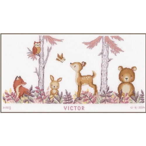 In the Forest Cross Stitch Kit by Vervaco - PN0201397