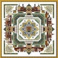 The Medieval Town Mandala Cross Stitch Chart by Chatelaine