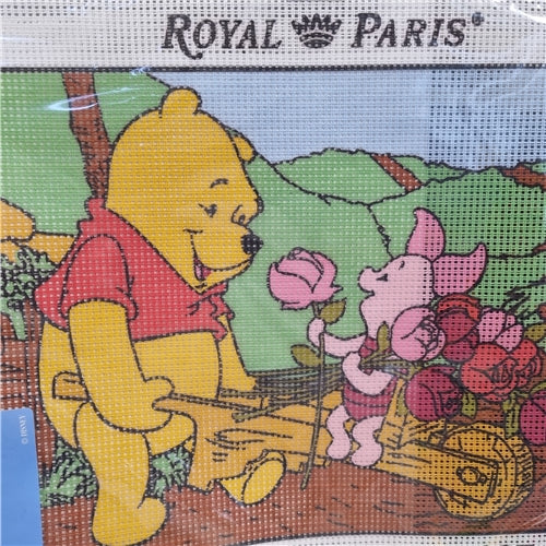 Winnie and Piglet In the Garden Tapestry Kit from Royal Paris 107100