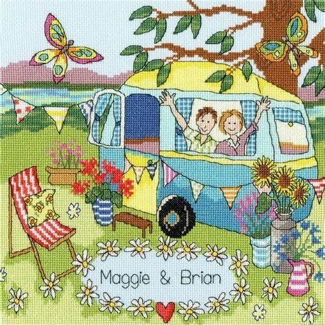 Our Caravan Cross Stitch Kit by Bothy Threads