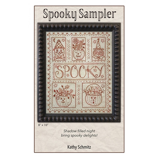 Spooky Sampler Stitchery Embroidery Pattern by Kathy Schmitz