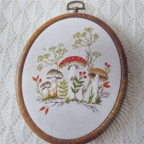 Mushroom DIY Punch Embroidery Kit