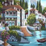 Lake Scene Tapestry Canvas by Grafitec - 10.392