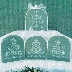 Snowflake Mini Trees by ScissorTail Designs