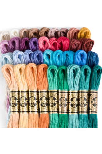 DMC 27ct Pastel Colored Embroidery Floss