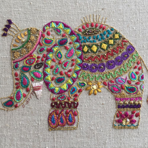 Ornamental Elephant by Roseworks Designs