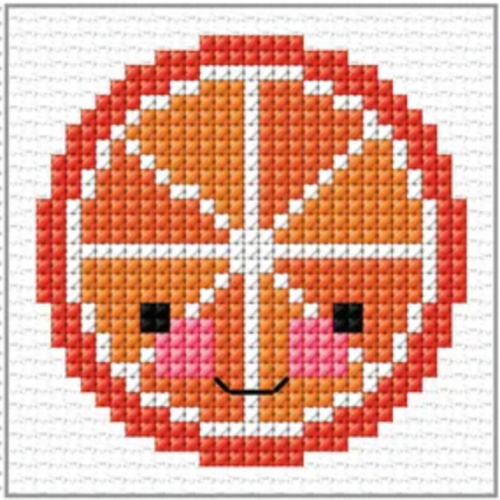 Cross Stitch Mini Orange Kit by Create Handmade