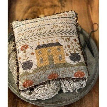 Butternut House Pinkeep Cross Stitch Chart by Stacy Nash Primitives