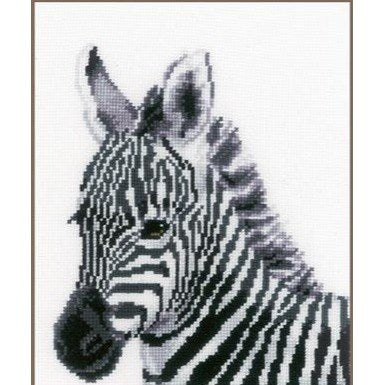 Zebra cross stitch kit